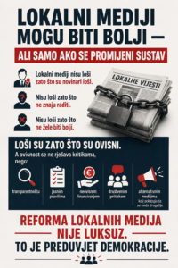 Kako reformirati lokalne medije u Hrvatskoj: između ovisnosti i demokracije